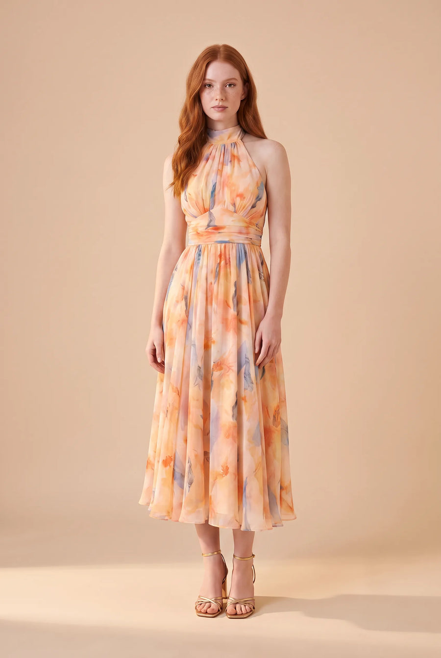 Monika Peach Floral - frente