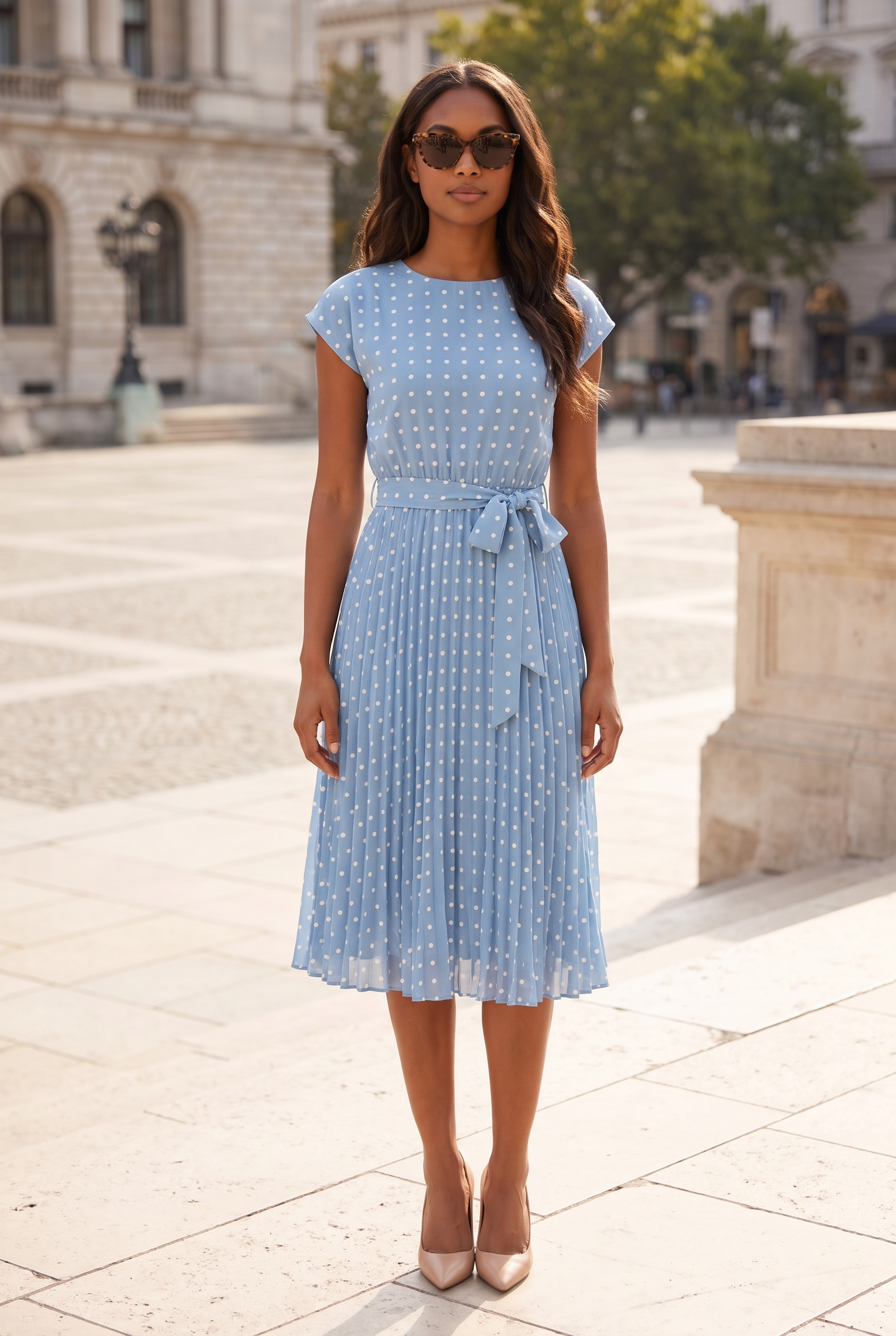 Colette Cai Blue - lifestyle praça
