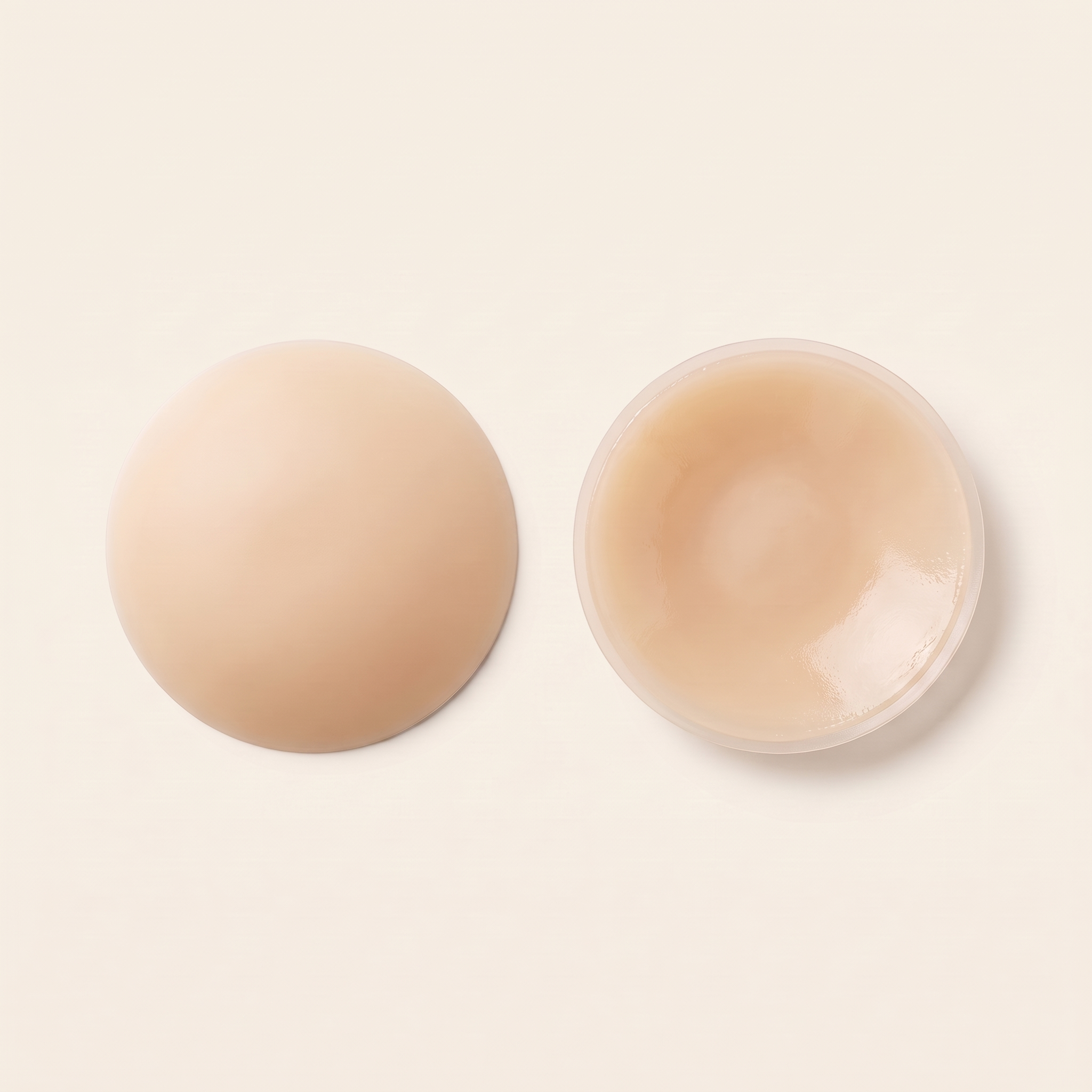 Reusable silicone nipple covers in Cream