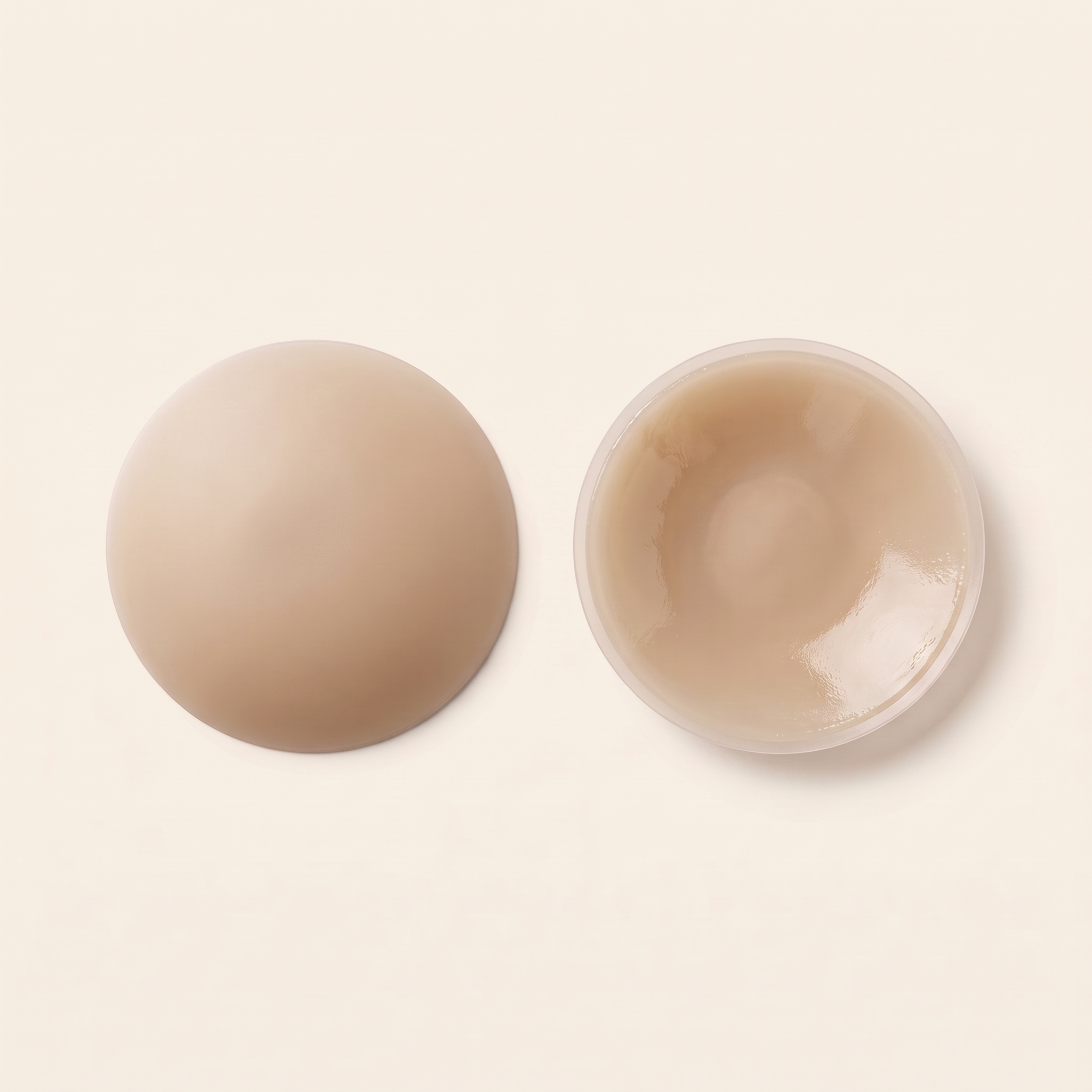 Reusable silicone nipple covers in Sand