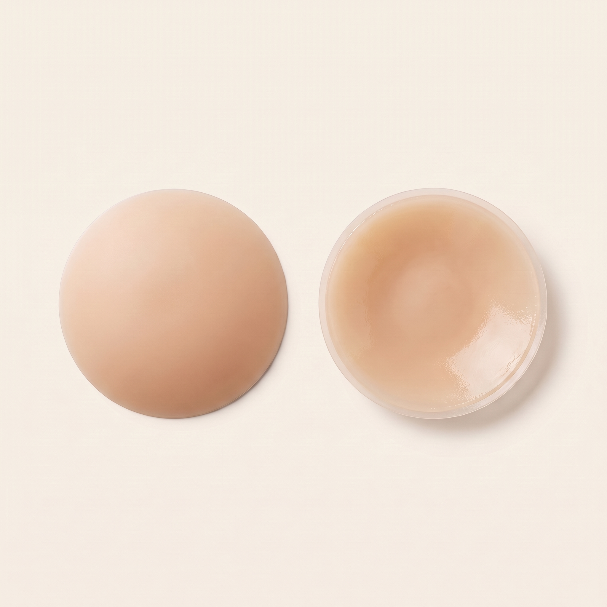 Reusable silicone nipple covers in Nude