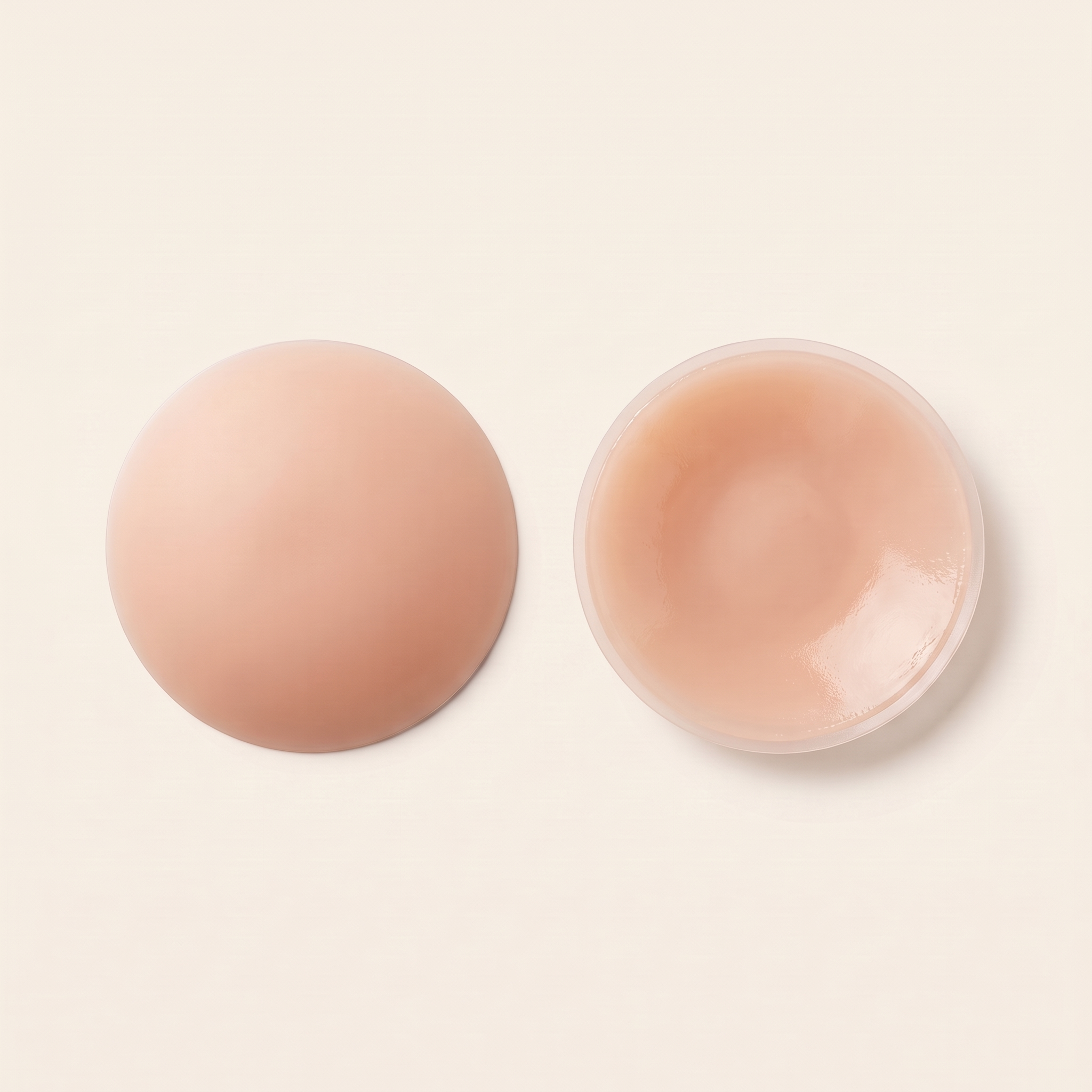Reusable silicone nipple covers in Peachy