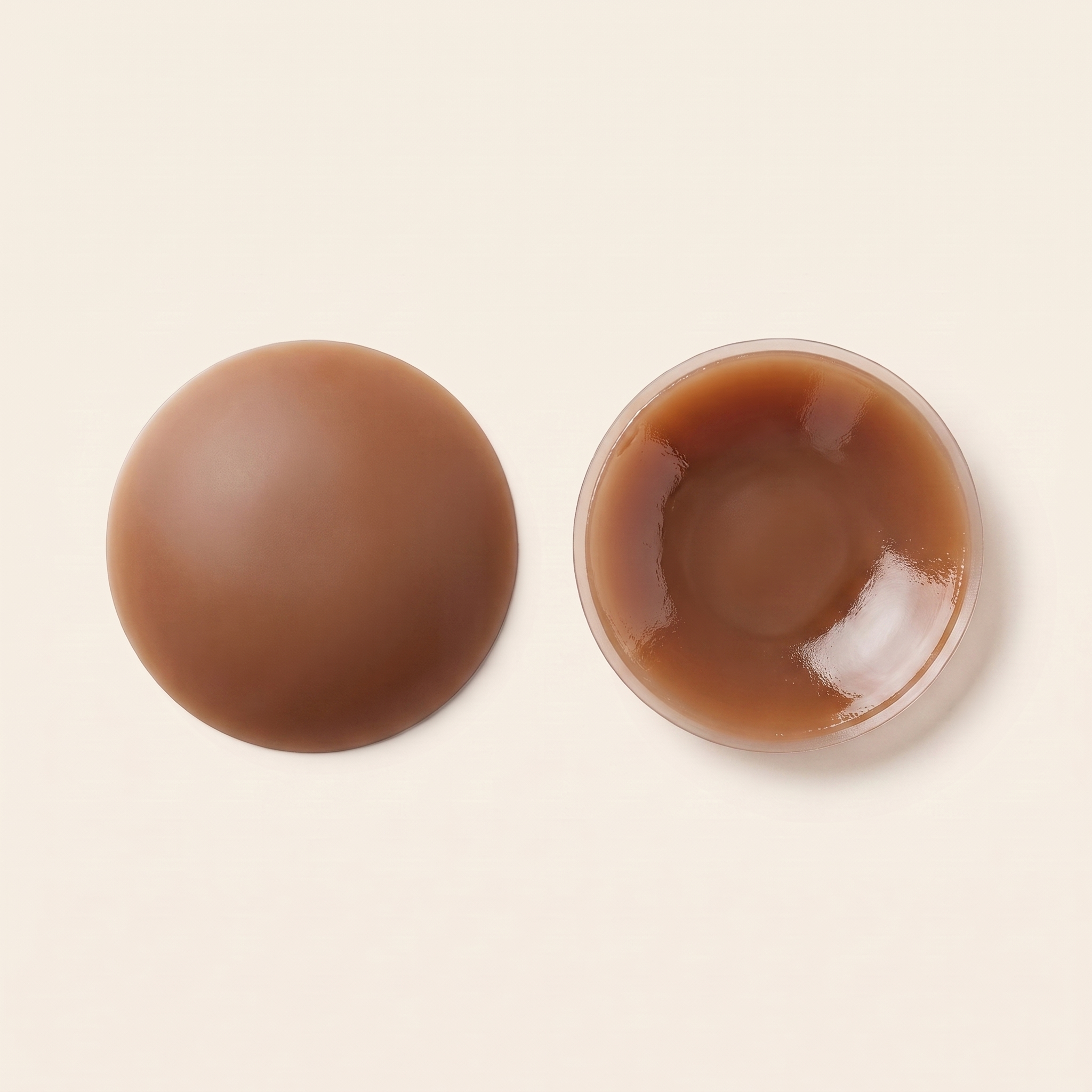 Reusable silicone nipple covers in Bronze